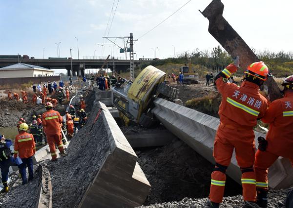 痛心！天津一铁路桥坍塌，救援基本结束，7死5伤……