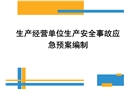 生产经营单位生产安全事故应急预案编制